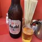 豚足のかどや - ビール　650円