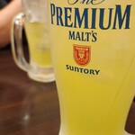 えびす - オロポ。大ジョッキ、デカっ!!(笑)  炭酸のシュワ〜を楽しみたくていつもオロC多めにしがちなのですが、こちらはポカリが多めなのかサラッと感を堪能できます！元気になったー