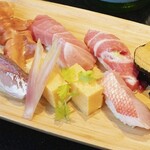 日本橋茅場町 寿司 鮮極 - 握り寿司