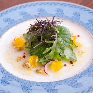 「本日のカルパッチョ」は必食。鮮魚本来の旨味をご堪能あれ