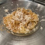 ワインとイタリア料理 141 - サルデーニャ島からすみと西洋ワサビのオイルベースパスタ