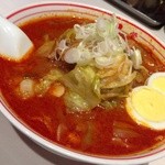 蒙古タンメン中本 - 北極野菜ラーメン野菜大盛り麺半分