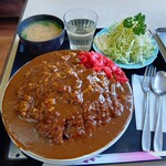 とんかつ芳 - カツカレー大盛り1400円