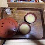 那須温泉 小林館 - 夜ご飯はお盆で提供