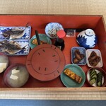 那須温泉 小林館 - 朝ごはんもお盆で提供