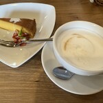 トラットリア 伊心地 - 本日のデザート　かぼちゃプリンとカプチーノ