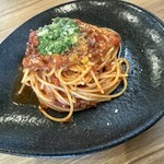 トラットリア 伊心地 - ランチコースAのパスタ　ミートソースニラペース添え