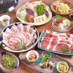 多幸山 - 料理写真:アグーと県産和牛のコラボしゃぶしゃぶ