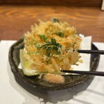 魚料理専門 魚魚一 - 桜海老のかき揚げ