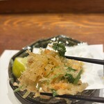 魚料理専門 魚魚一 - 桜海老のかき揚げ