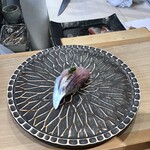 立ち食い寿司 極 - 真鯵です。