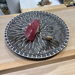 立ち食い寿司 極 - 鰹ニンニク味です。