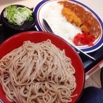 Nadai fujisoba - 晩御飯？は、もりそばとカツカレーのセット！(＾ｰ^)ノ
                      安心の安さとスピード！(^◇^