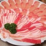 黒豚しゃぶしゃぶを頂きました。