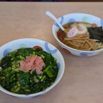 手打ちラーメン 金龍 - 相方とらーめんランチ♪