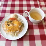 ATRIO CAFE - サラダ＋スープ