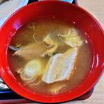 丸や - 熱々のあら汁