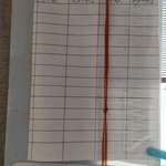 丸や - 並ぶ時は店内に入り、この用紙に名前を書きます