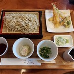 那須高原蕎麦 石心 - 季節の天ぷらもりそば