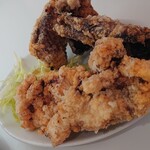 ラーメン モリン - セットの『唐揚げ』。