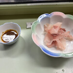 鯉とうなぎのまるます家 総本店 - 鯉のあらい４５０円