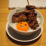 野乃鳥 なんば堂 - ミニ焼鳥丼TKG
