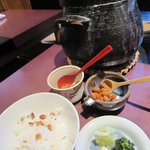 乃上 - （ご飯）土鍋炊きの大豆ごはん