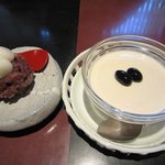 乃上 - （デザート）白玉小豆or黒豆のブランマンジェ