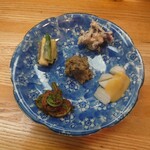 金田 - 山菜盛り合わせ