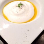 匠のローストビーフ キッチン フォーク - カボチャのエスプーマスープ !!!