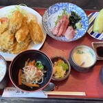 和食処 山女魚 - カキフライ御膳1760円