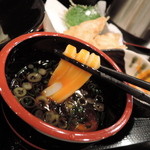 極浄うどん うだま - 2014.7とり天ざるうどん温泉玉子トッピング