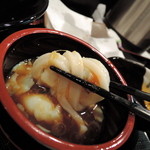 極浄うどん うだま - 2014.7とり天ざるうどん温泉玉子トッピング