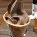 炭火焼肉 久 - 小豆アイスクリーム