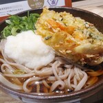 熟成かつ天膳 - かき揚げそば　大盛