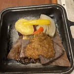 ホテル秘境の湯 - 柔らか阿波牛、白ご飯を先に出してもらった。