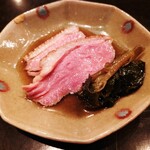 並木橋なかむら - 合鴨煮と花山葵　1200円
