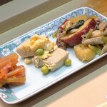 家庭料理 小川 - おばんざい３種盛り合わせ