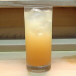 家庭料理 小川 - 請福ゆず泡盛仕込み ソーダ割り