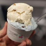 gelateria COLORE - リコッタチーズといちぢくソース＆チョコミント