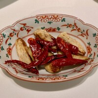 KOBAYASHI - 茄子の唐揚げ 山椒唐辛子