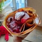 クレープ えんどう - ᕼOTスモアクレープ(マシュマロ、チョコソース)◎