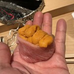 浅草壽司清 - カマトロと北海道のバフンウニ