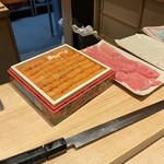 浅草壽司清 - カマトロと北海道のバフンウニ