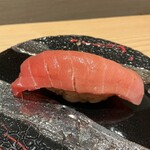 浅草壽司清 - 背の血あいぎしの中トロ