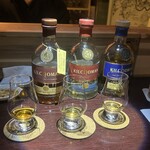 BAR レモンハート - キルホーマン3種　飲み比べ　　　真ん中のシングルカスクが一番の好み
