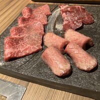 焼肉牛匠 新 - タン　ハラミ　本日の赤身