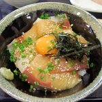 名物ハマチづけ丼小（510円）