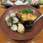 魚虎 - ナスビ もちあげびたし 850円