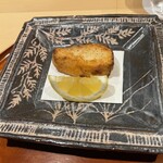 銀座 しのはら - 娘のお皿は鼠志野